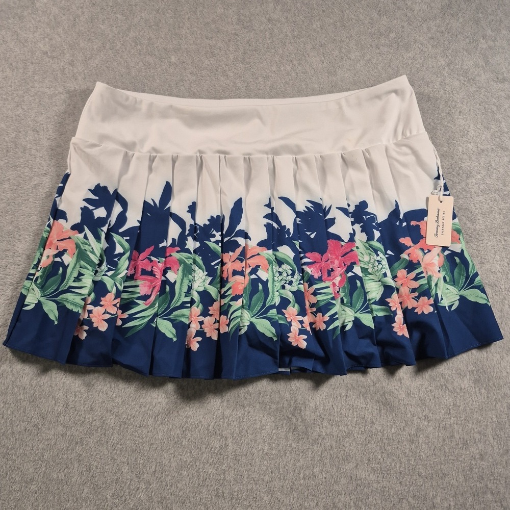Tommy Bahama Women's Everyday Active Golf Tennis Pleated Skort Floral Pickleball